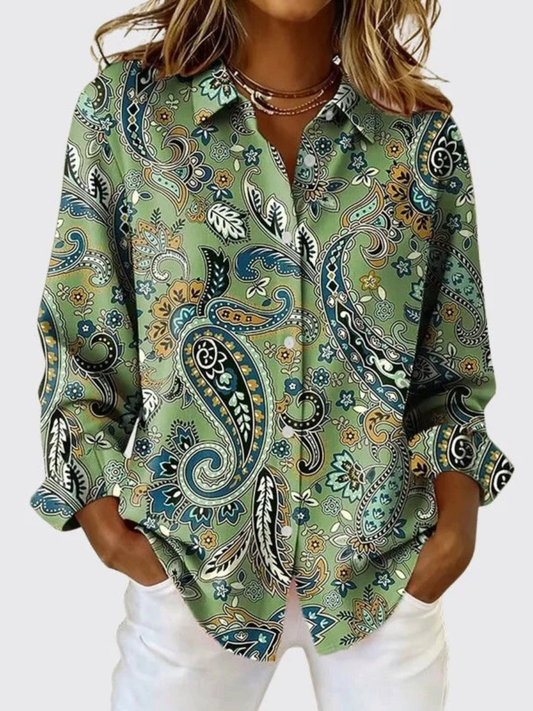 Florence™ | Blouse élégante à imprimé cachemire
