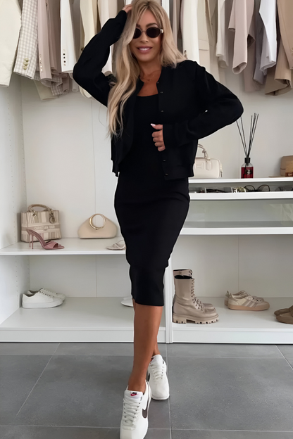 Manon™ | Robe Midi Confortable & Veste