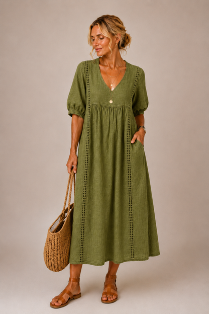 Isabelle™ | Robe Gainante avec Bouton