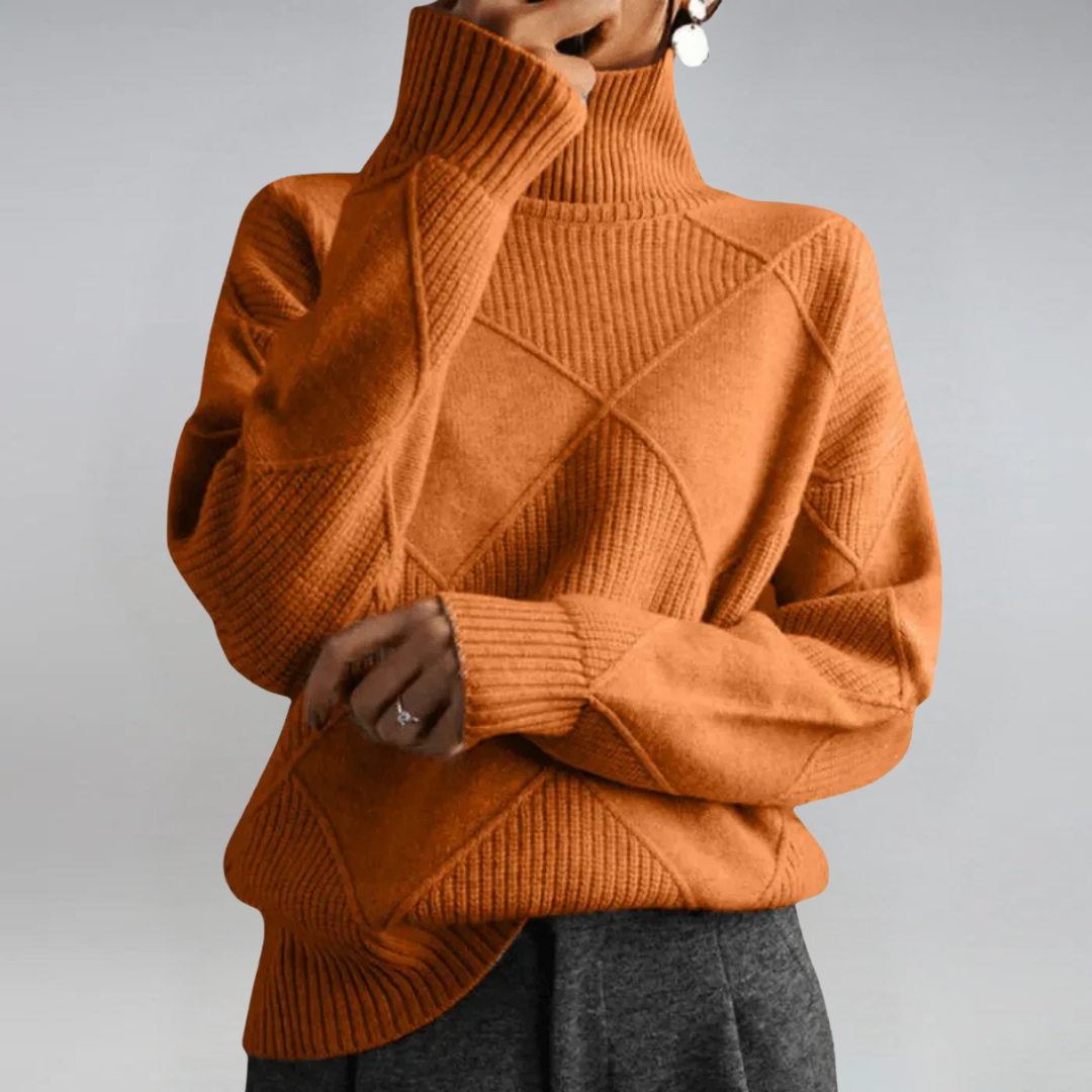 Léa™ | Pull Col Roulé Élégant 6