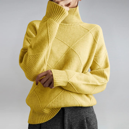Léa™ | Pull Col Roulé Élégant 5