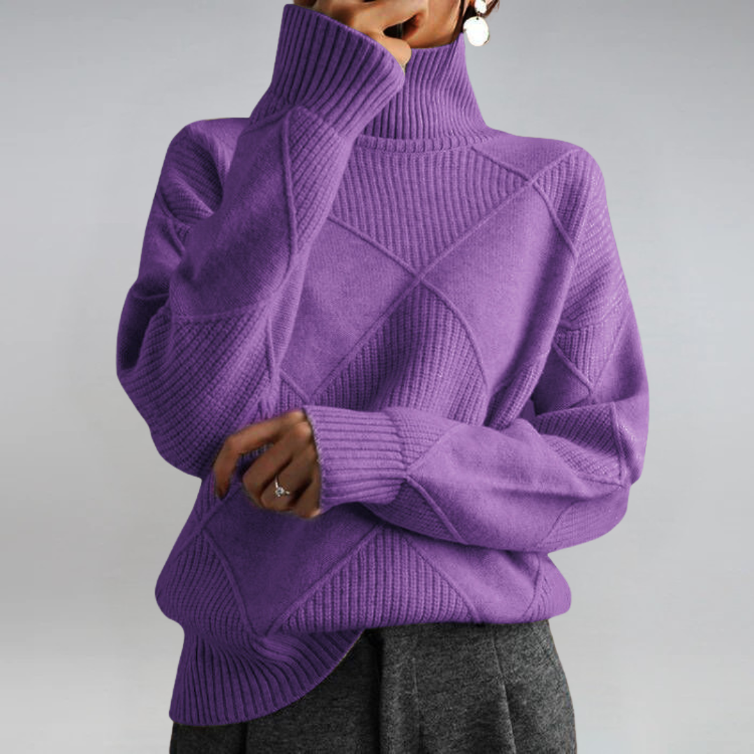 Léa™ | Pull Col Roulé Élégant 7