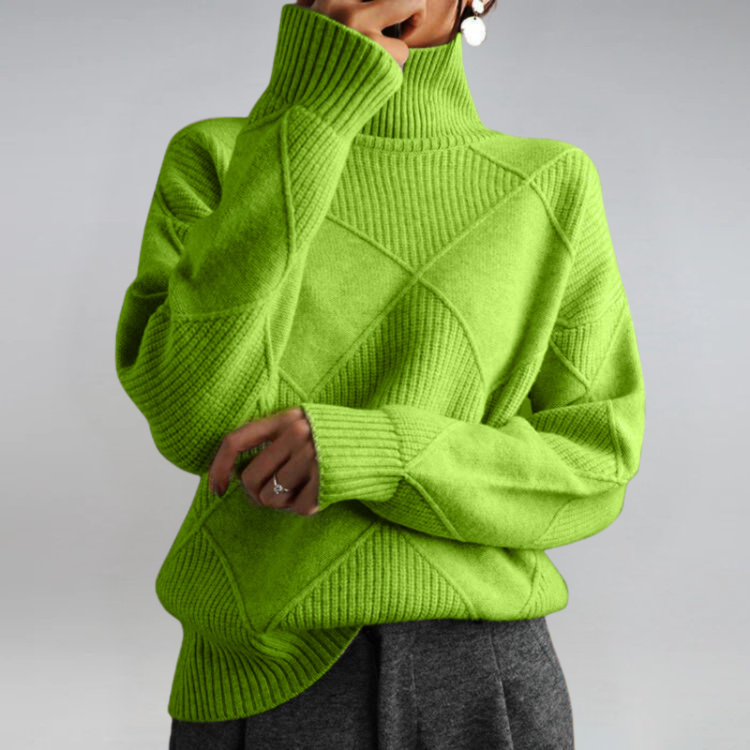 Léa™ | Pull Col Roulé Élégant 10