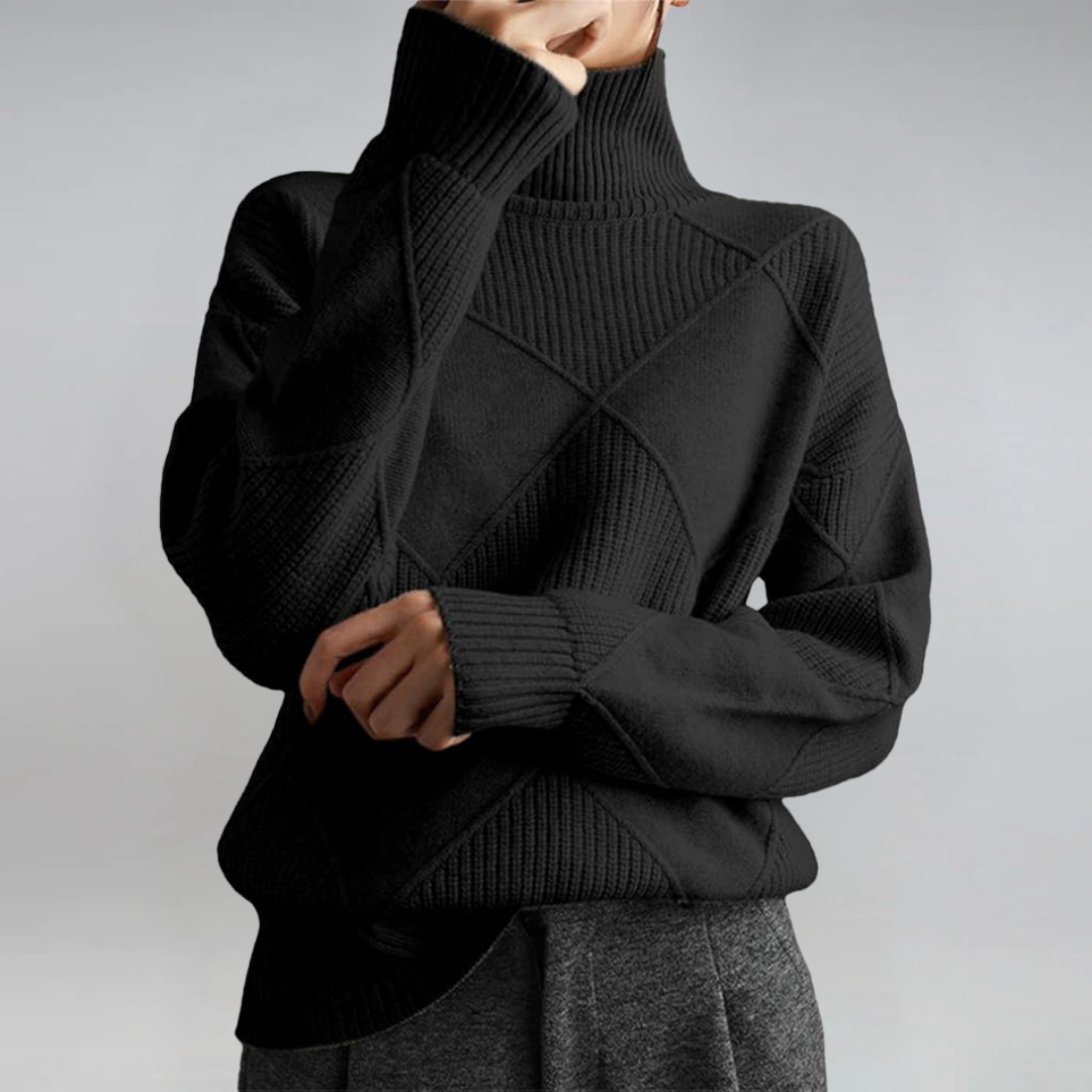 Léa™ | Pull Col Roulé Élégant 11