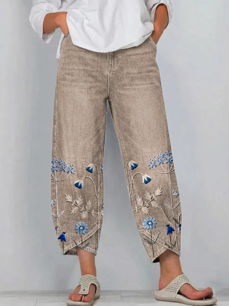Aven™ | Pantalon Décontracté Brodé