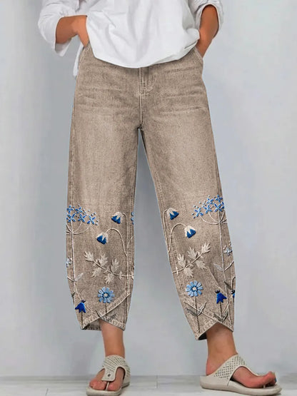 Aven™ | Pantalon Décontracté Brodé