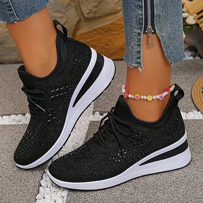 Juliette™ | Baskets compensées orthopédiques à strass 8