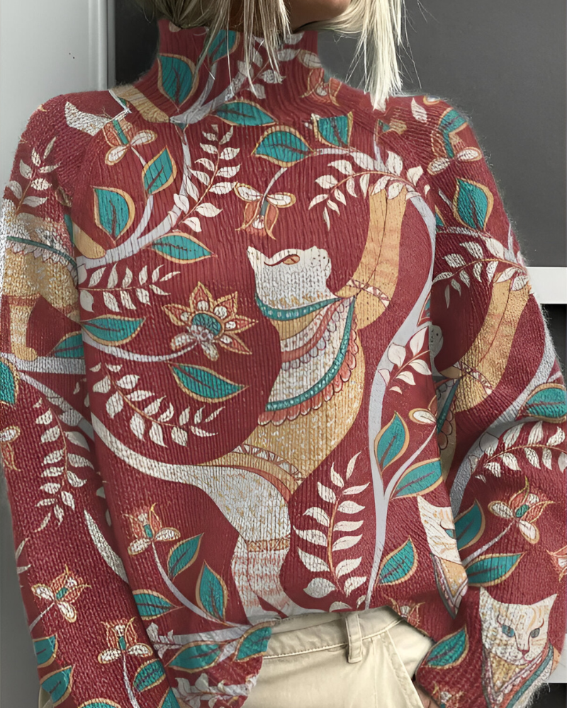 Edda™ | Pull Graphique Décontracté Tricoté