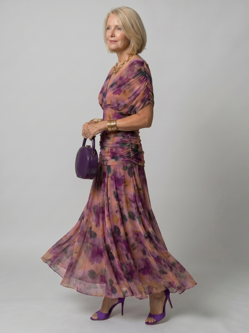 Evelina™ | Robe Maxi Élégante À Effet Ventre Plat