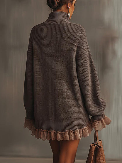 Bryn™ | Robe Pull Oversize À Volants