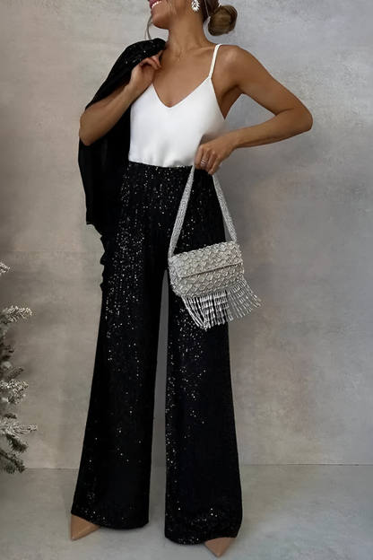 Zami™ | Ensemble Deux Pièces Pailleté Élégant