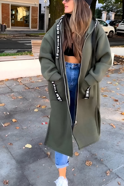 Elva™ | Hoodie décontracté surdimensionné avec fermeture éclair