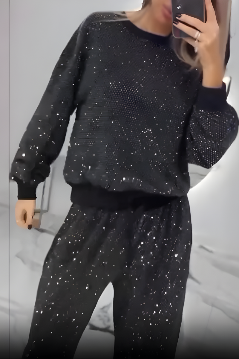 Lysa™ | Ensemble de détente élégant en sequins