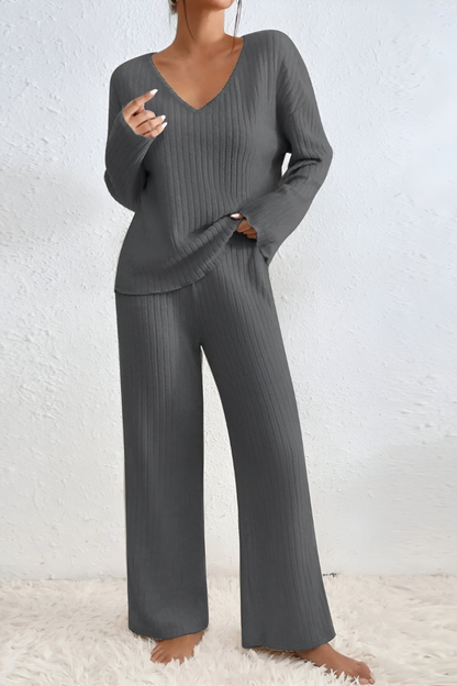Amaris™ | Ensemble de salon tricoté côtelé doux