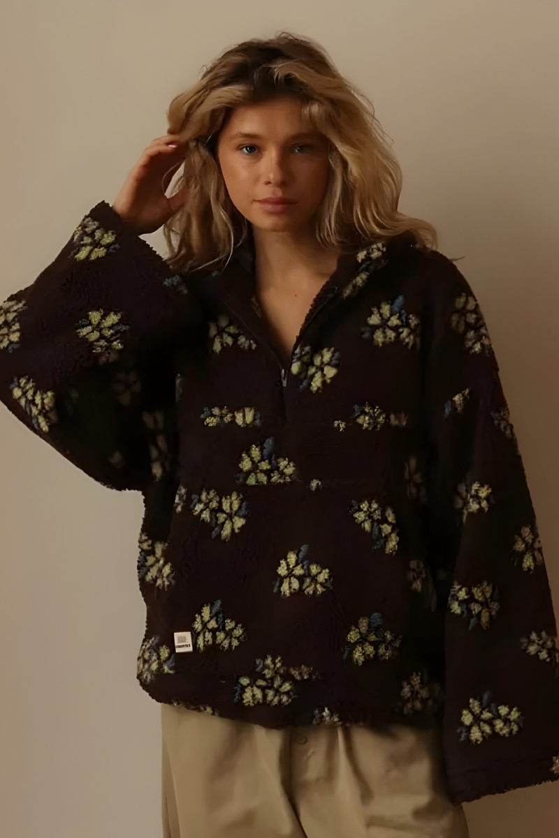 Nami™ | Pull en polaire confortable avec imprimé floral