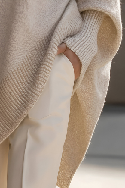 Nari™ | Pull Tricoté Oversize Élégant