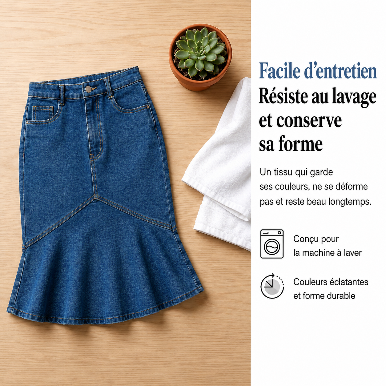 Ivessa™ | Jupe Taille Haute Gainante