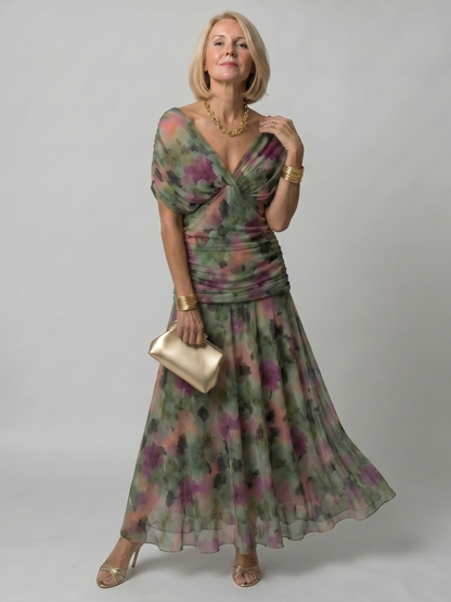 Evelina™ | Robe Maxi Élégante À Effet Ventre Plat