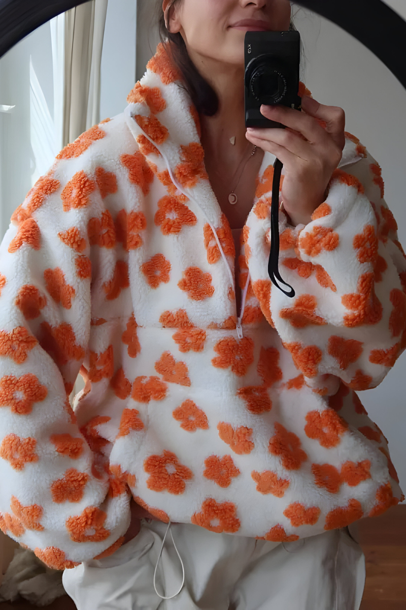 Nami™ | Pull en polaire confortable avec imprimé floral