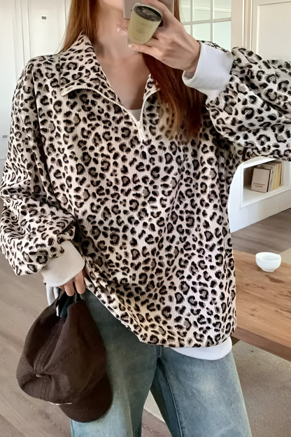 Mara™ | Pull Confortable Imprimé Léopard