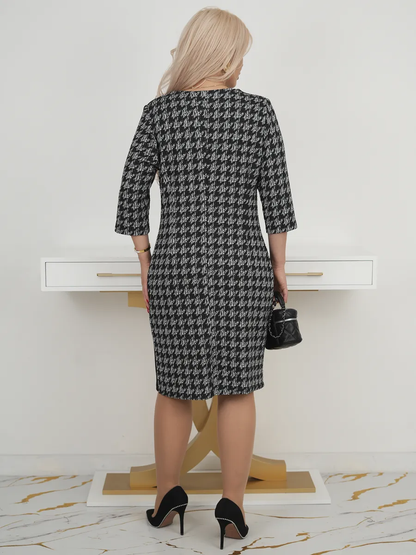 Lysa™ | Robe Midi à Motif Élégante