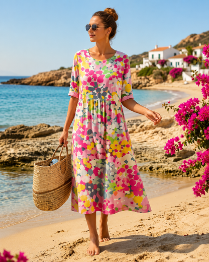 Zara™ | Robe d’Été Fleurie Gainante