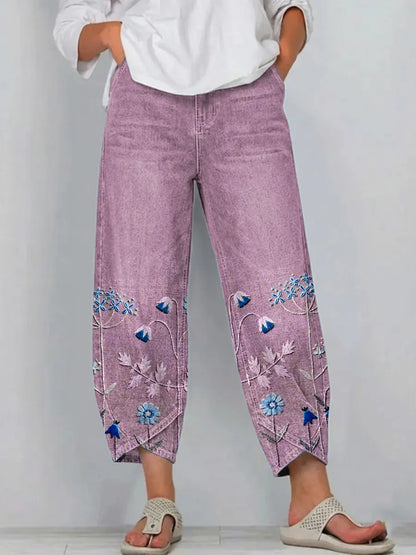 Aven™ | Pantalon Décontracté Brodé