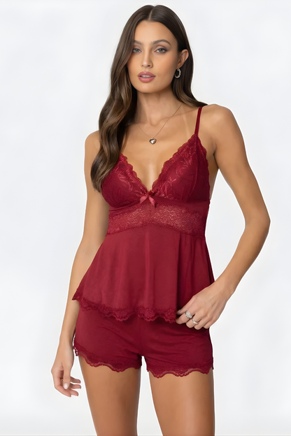 Meya™ | Ensemble de Nuit Élégant en Dentelle