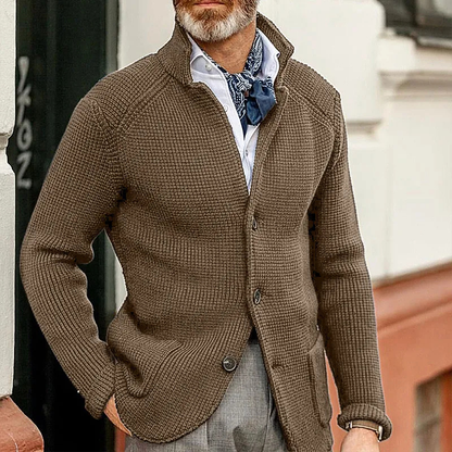 Kian™ | Cardigan Tricoté Côtelé Élégant