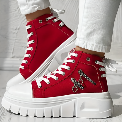 Elin™ | Baskets Orthopédiques Hautes en Denim