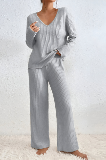 Amaris™ | Ensemble de salon tricoté côtelé doux