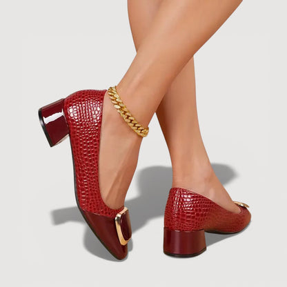Vika™ | Talons en Cuir Orthopédiques Confortables et Élégants