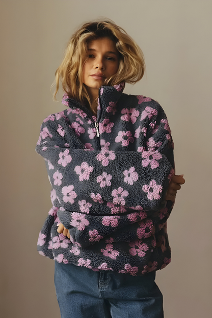 Nami™ | Pull en polaire confortable avec imprimé floral