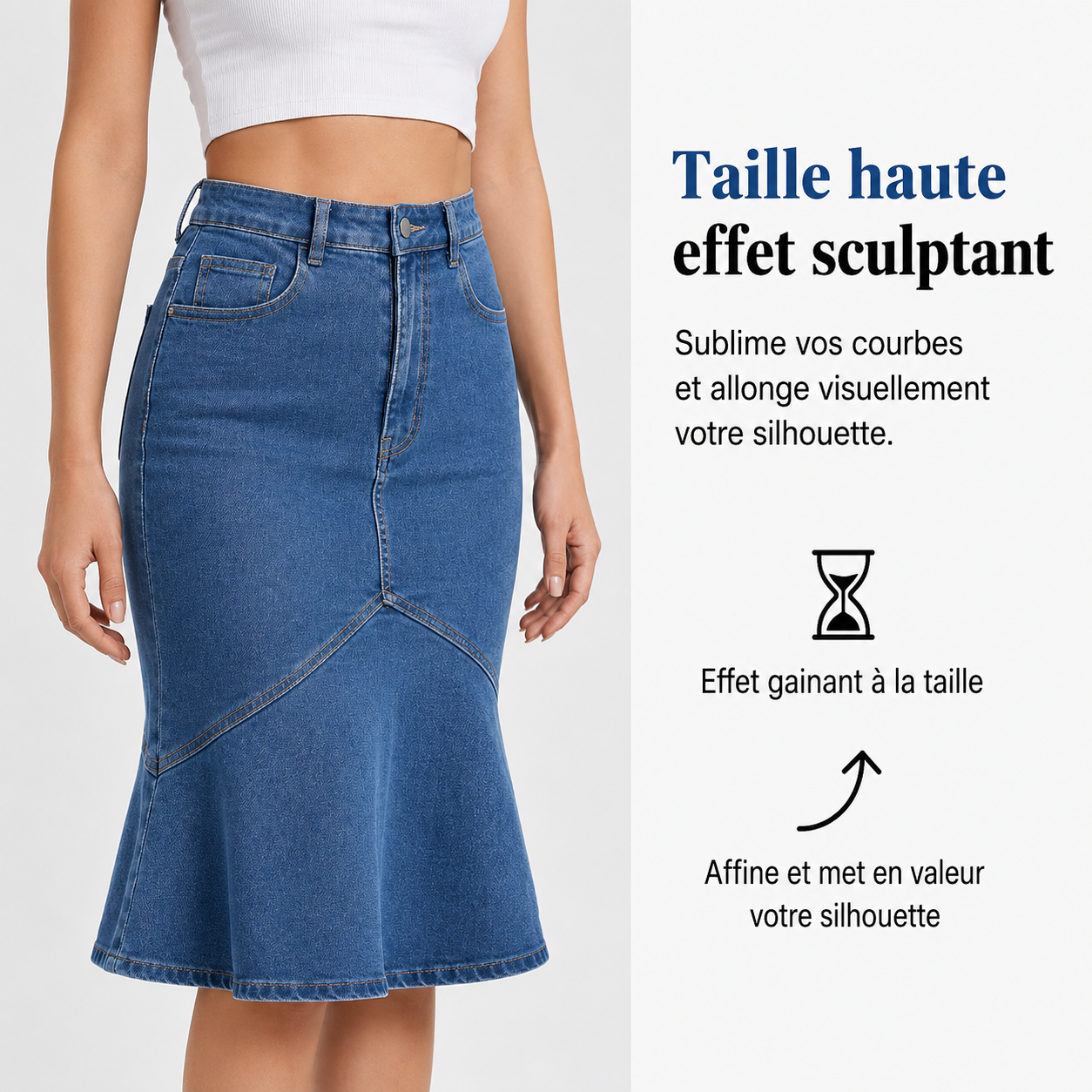 Ivessa™ | Jupe Taille Haute Gainante