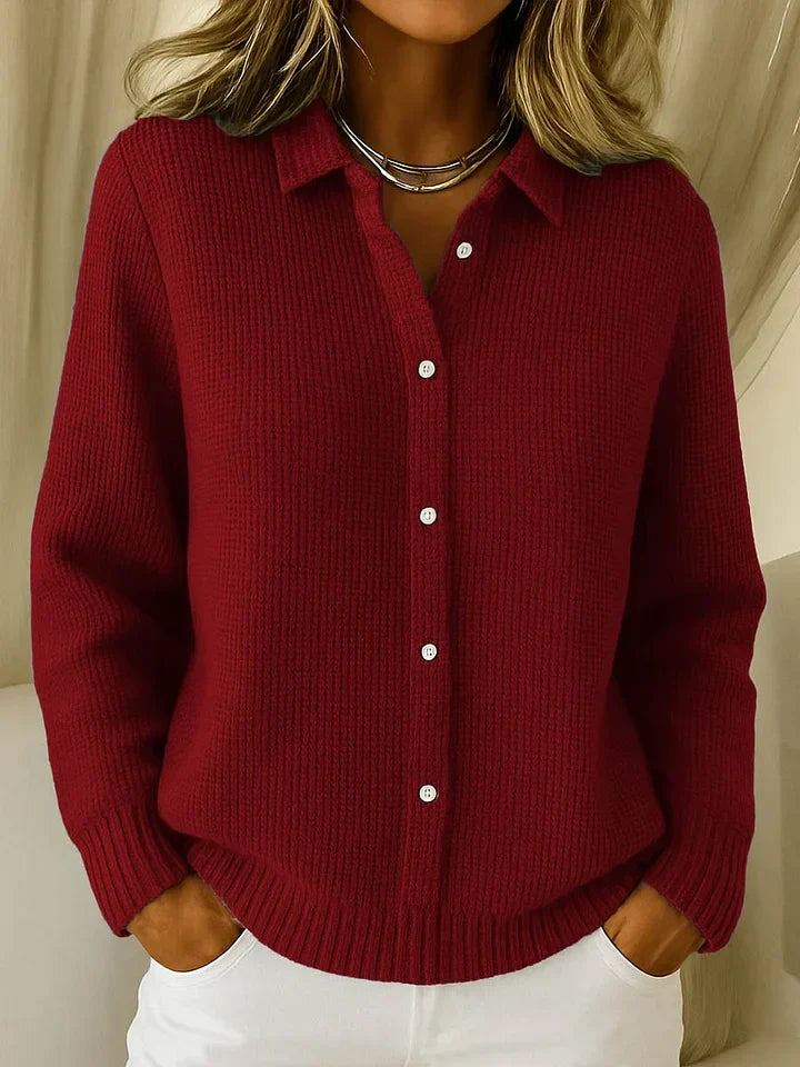Nina™ | Pull Tricoté avec Col