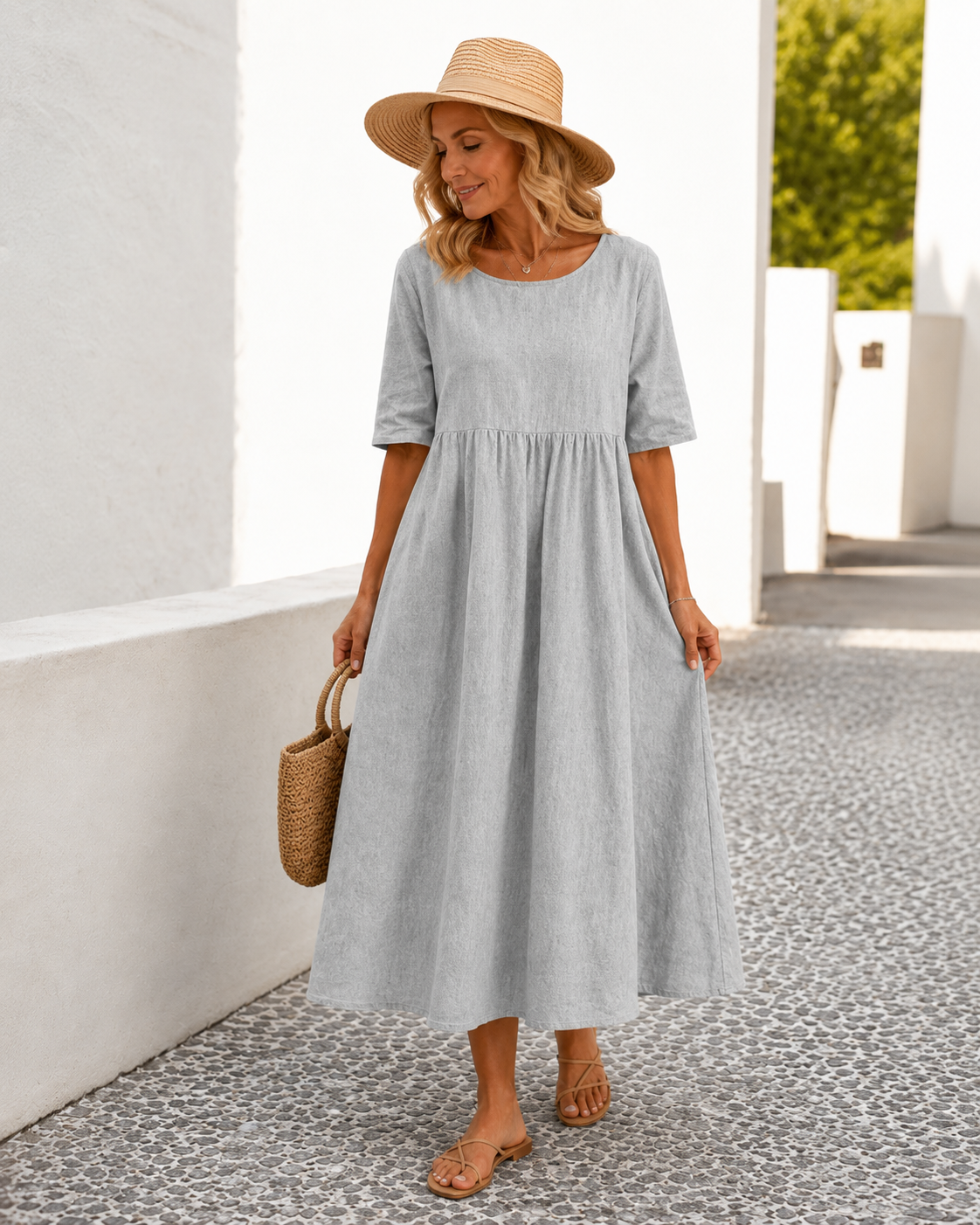 Lina™ | Robe confortable qui camoufle le ventre