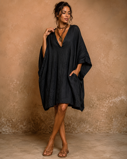 Cassienne™ | Robe Oversize en Lin