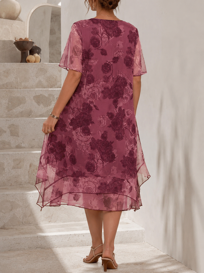 Lune™ | Robe Midi Plissée Gainante