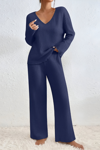 Amaris™ | Ensemble de salon tricoté doux à côtes