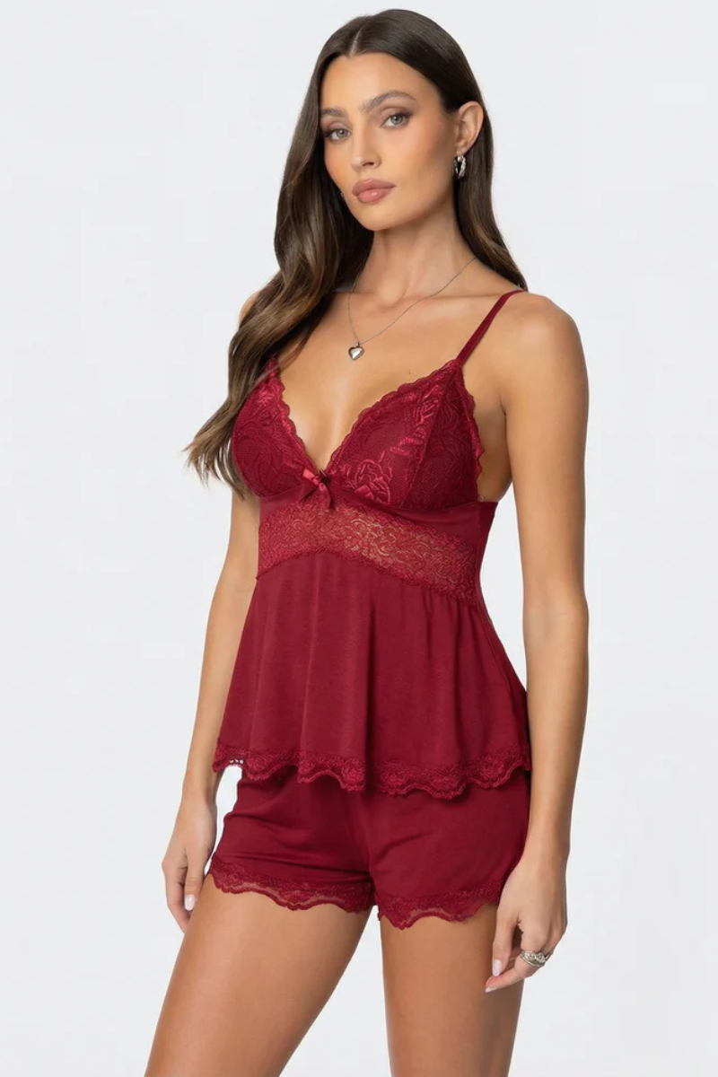 Meya™ | Ensemble de Nuit Élégant en Dentelle