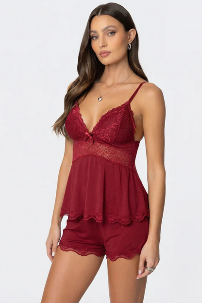 Meya™ | Ensemble de Nuit Élégant en Dentelle