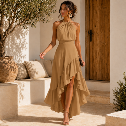 Celina™ | Robe Midi Gainante à Volant