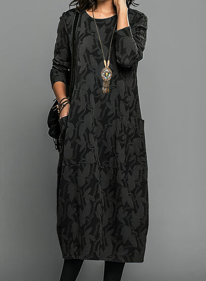 Rena™ | Robe Midi Confortable avec Motif