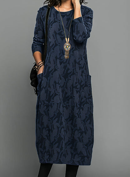 Rena™ | Robe Midi Confortable avec Motif