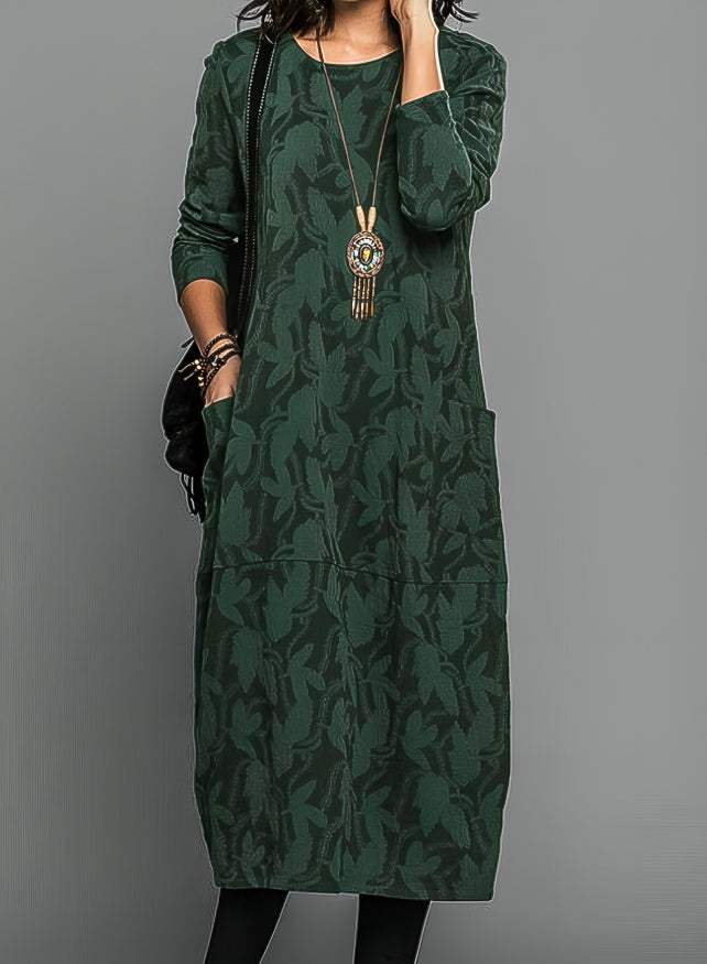 Rena™ | Robe Midi Confortable avec Motif