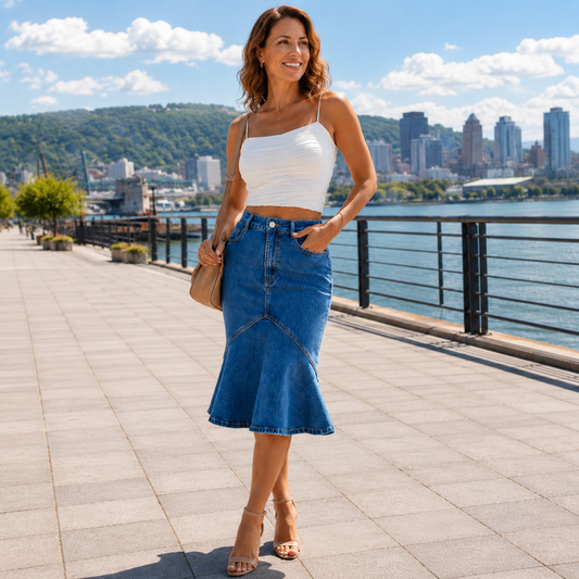 Ivessa™ | Jupe Taille Haute Gainante