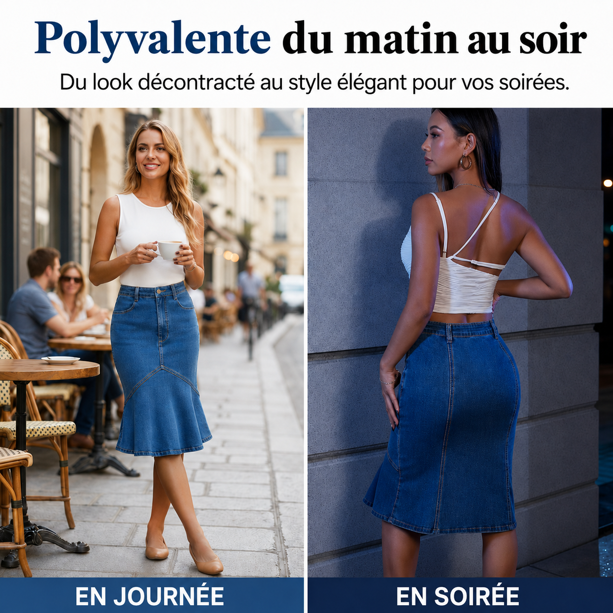 Ivessa™ | Jupe Taille Haute Gainante