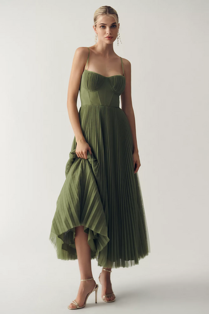 Margaux™ | Robe maxi plissée qui camoufle le ventre élégante