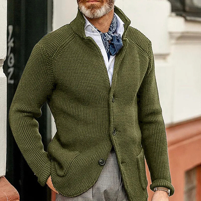 Kian™ | Cardigan Tricoté Côtelé Élégant