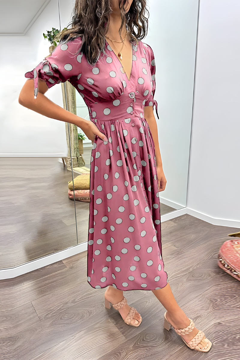 Noria™ | Robe à pois élégante